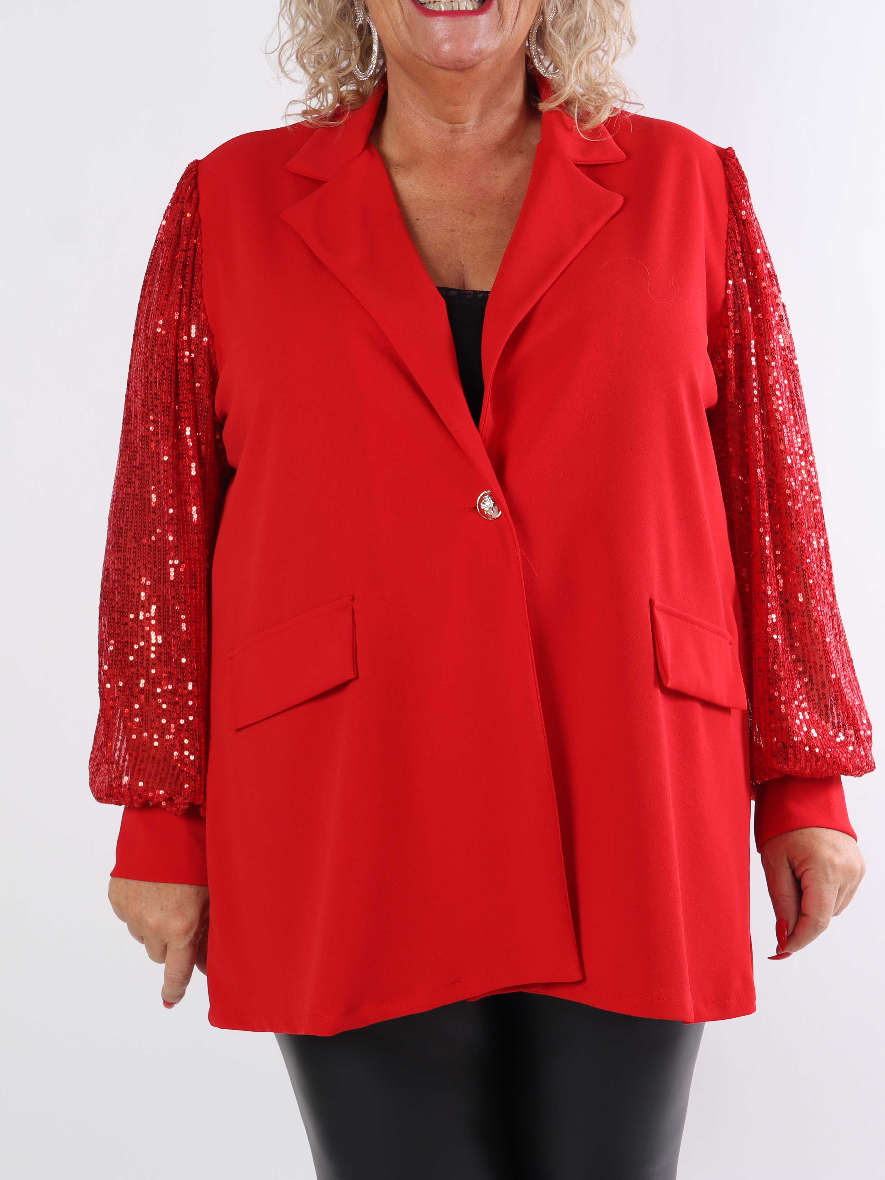 Kata - Oversized blazer med pailletærmer (bestseller)